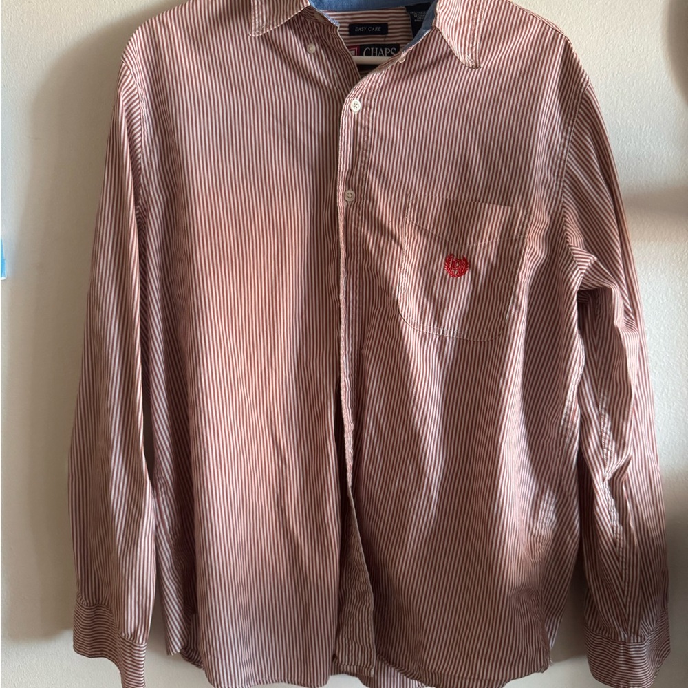 Men's Striped Button Down Shirt